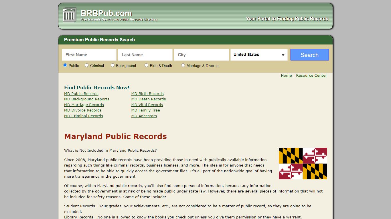 Free Maryland Public Records | Search Criminal and Civil Court Records ...